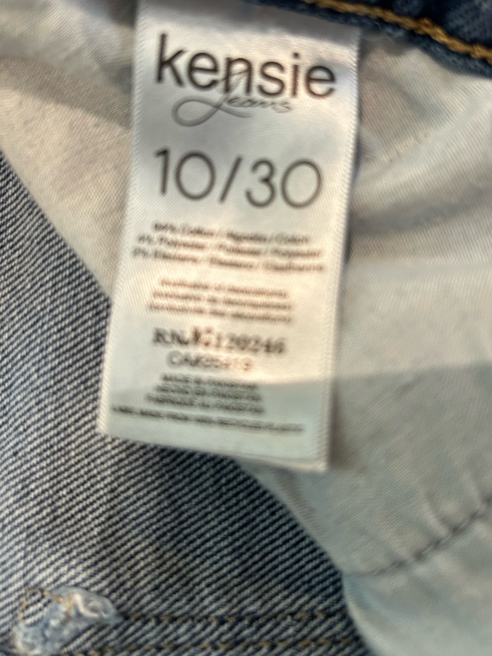 Kensie Light Blue Cropped High-Rise Skinny Jeans - Picture 5 of 5